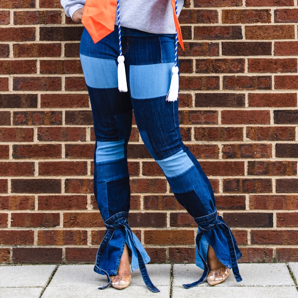 FN Patchwork Denim Jeans
